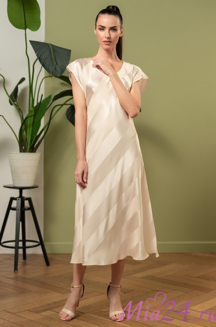 Сорочка длинная женская Mia-Amore "Ilona" 7548 шампань Сорочка длинная женская Mia-Amore "Ilona" 7548 шампань