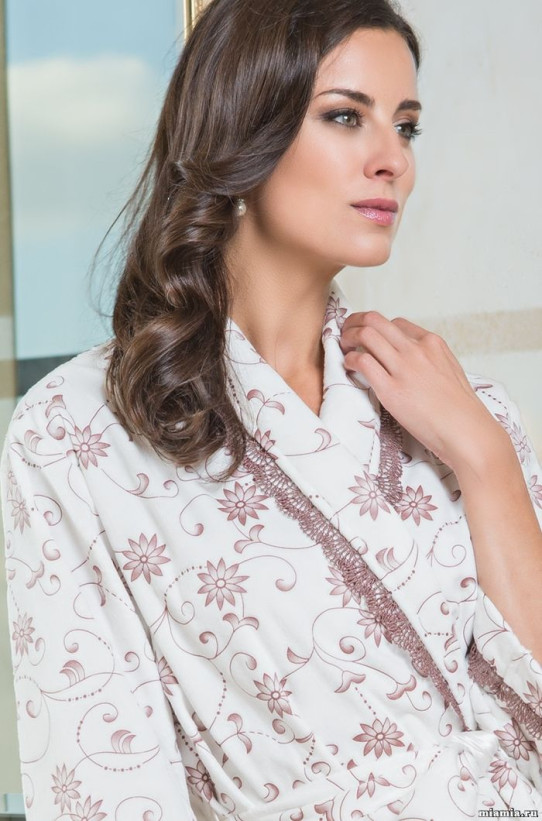 3049 Халат флисовый длинный "Anny"