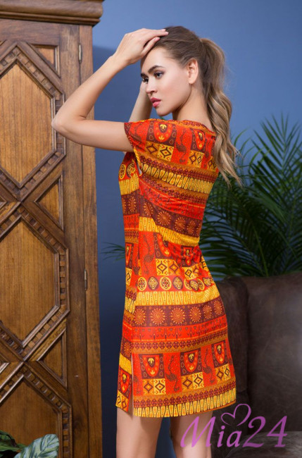 Туника пляжная женская Mia-Mia "Adelin" 19211 оранжевый Туника пляжная женская Mia-Mia "Adelin" 19211 оранжевый