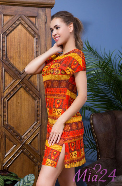 Туника пляжная женская Mia-Mia "Adelin" 19211 оранжевый Туника пляжная женская Mia-Mia "Adelin" 19211 оранжевый