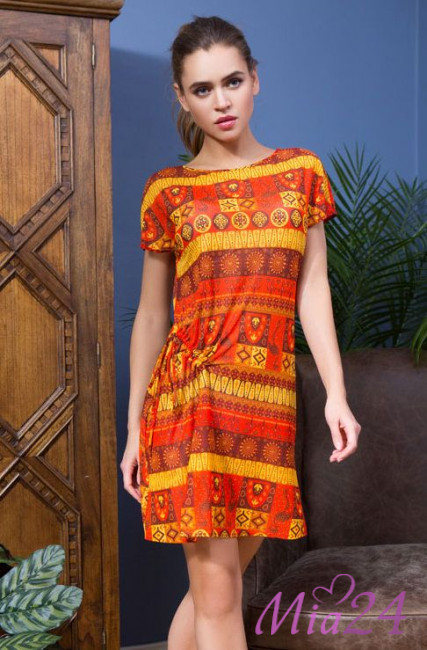 Туника пляжная женская Mia-Mia "Adelin" 19211 оранжевый Туника пляжная женская Mia-Mia "Adelin" 19211 оранжевый