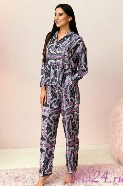 Комплект домашний женский с брюками Mia-Mia "Alba"16505  Комплект домашний женский с брюками Mia-Mia "Alba"16505