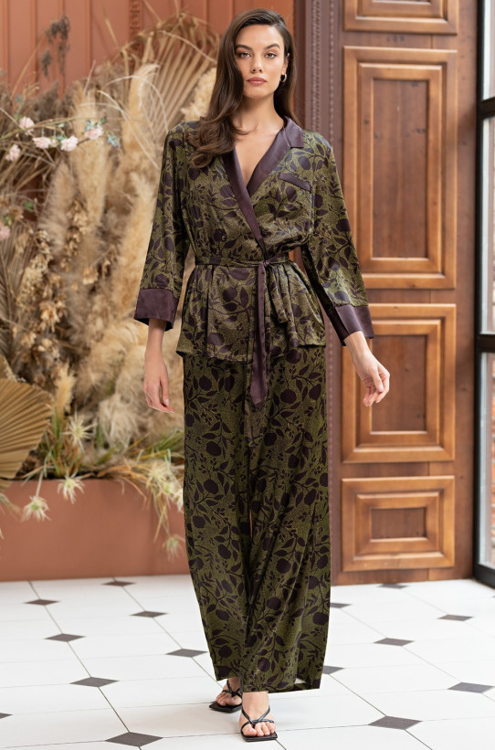 Комплект домашний женский из шелка Mia-Amore "Electra" 4015