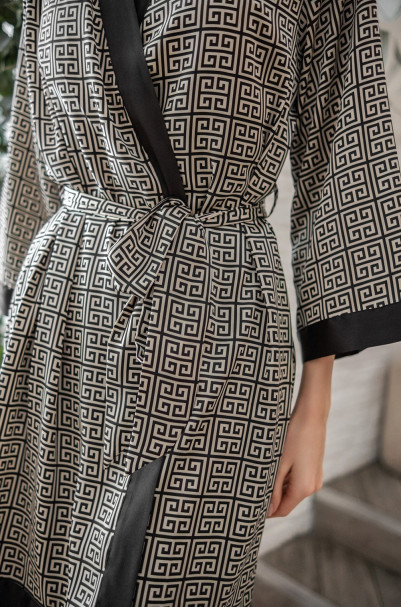 Халат женский шелковый Mia-Amore "Jadore" 4083