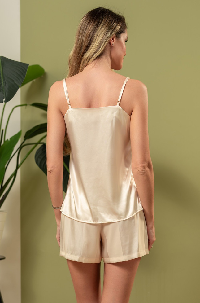 Пижама женская с шортами Mia-Amore "Ilona"(Илона) 7542 шампань