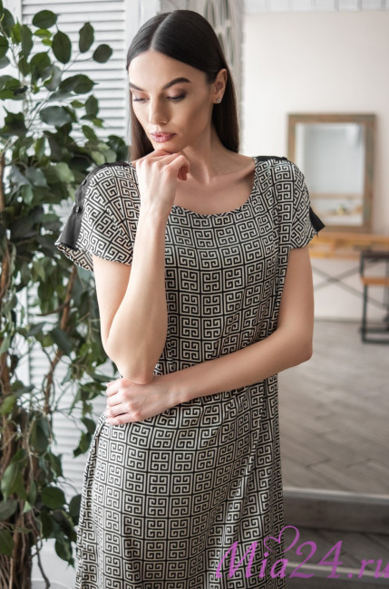 Короткая туника из шелка женская Mia-Amore "Jadore" 4085