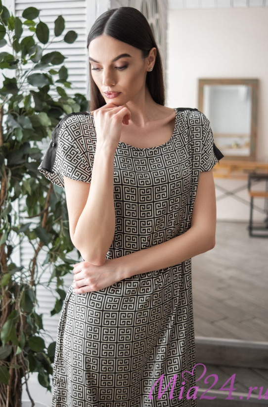 Короткая туника из шелка женская Mia-Amore "Jadore" 4085