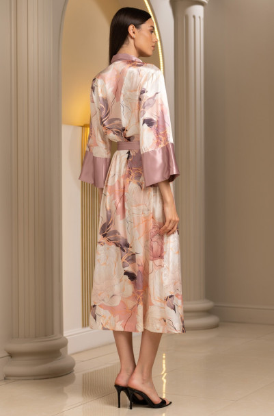 Халат длинный женский Mia-Amore "Peony" 4059