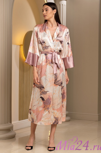 Халат длинный женский Mia-Amore "Peony" 4059 Халат длинный женский Mia-Amore "Peony" 4059