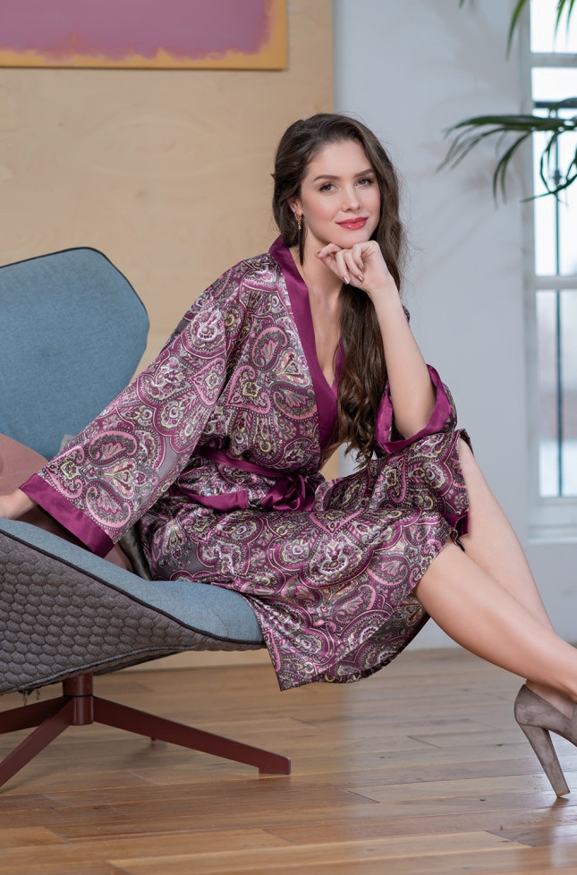 Халат женский длинный Mia-Sofia "Adel" 9409