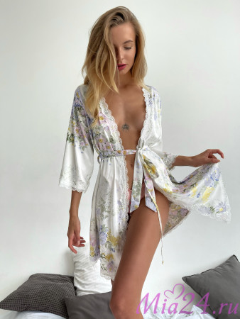 Халат шелковый Mia-Amore "Lilianna" 5993