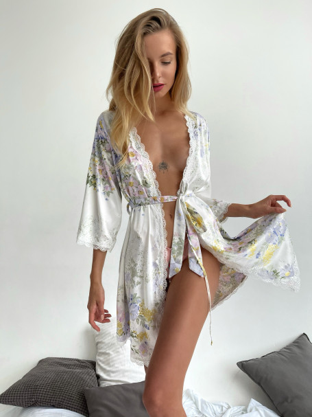 Халат шелковый Mia-Amore "Lilianna" 5993