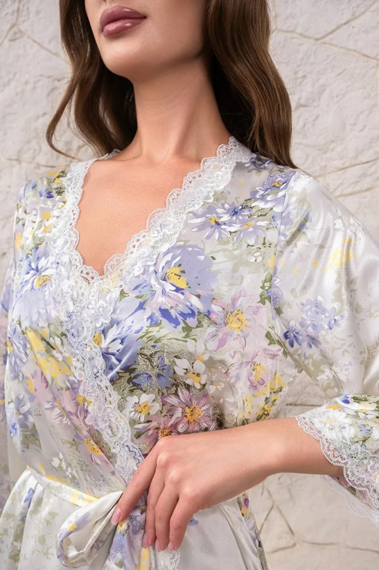 Халат шелковый Mia-Amore "Lilianna" 5993