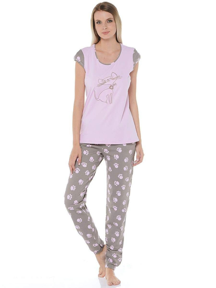 362 Пижама женская "Cleo" розовый