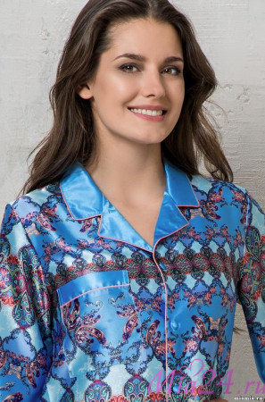 9855 Рубашка-халат Azzurra