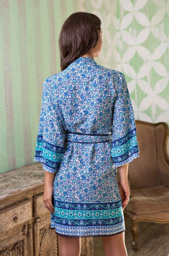 Халат женский из вискозы Mia-Mia "Santorini" 16123