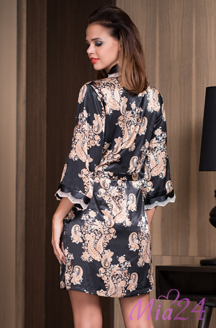 Халат шелковый Mia-Amore "Golden Flower" 3303