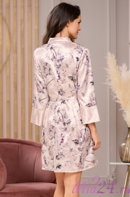 Халат на пуговицах шелковый Mia-Amore "Katrine" 3857