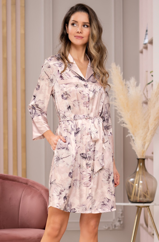 Халат на пуговицах шелковый Mia-Amore "Katrine" 3857