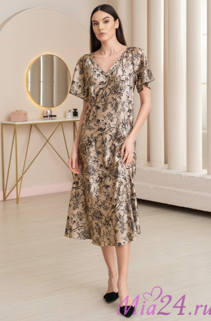 Сорочка длинная шелковая Mia-Amore "Artemida" 4138 Сорочка длинная шелковая Mia-Amore "Artemida" 4138