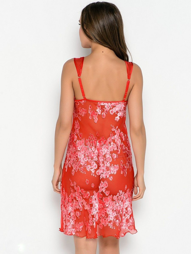 Сорочка женская шелковая Mia-Mia "Lucia" 15071 красный