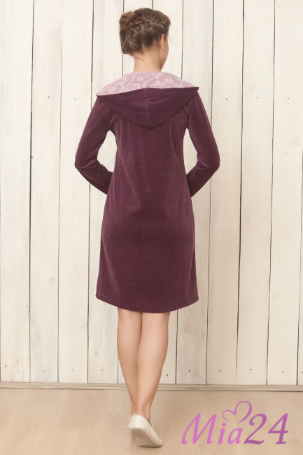 1402 Халат велюровый Enjoy орхидея 1402 Халат велюровый Enjoy орхидея