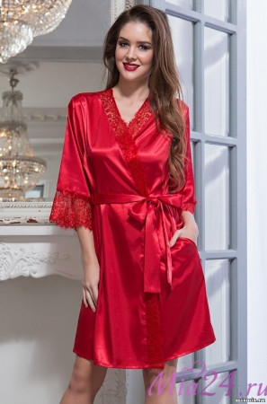 Халат женский Mia-Amore "Flamenco" 2087 красный Халат женский Mia-Amore "Flamenco" 2087 красный
