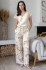 Комплект домашний женский из шелка с вискозой Mia-Amore "Amely" 5046 молочный
