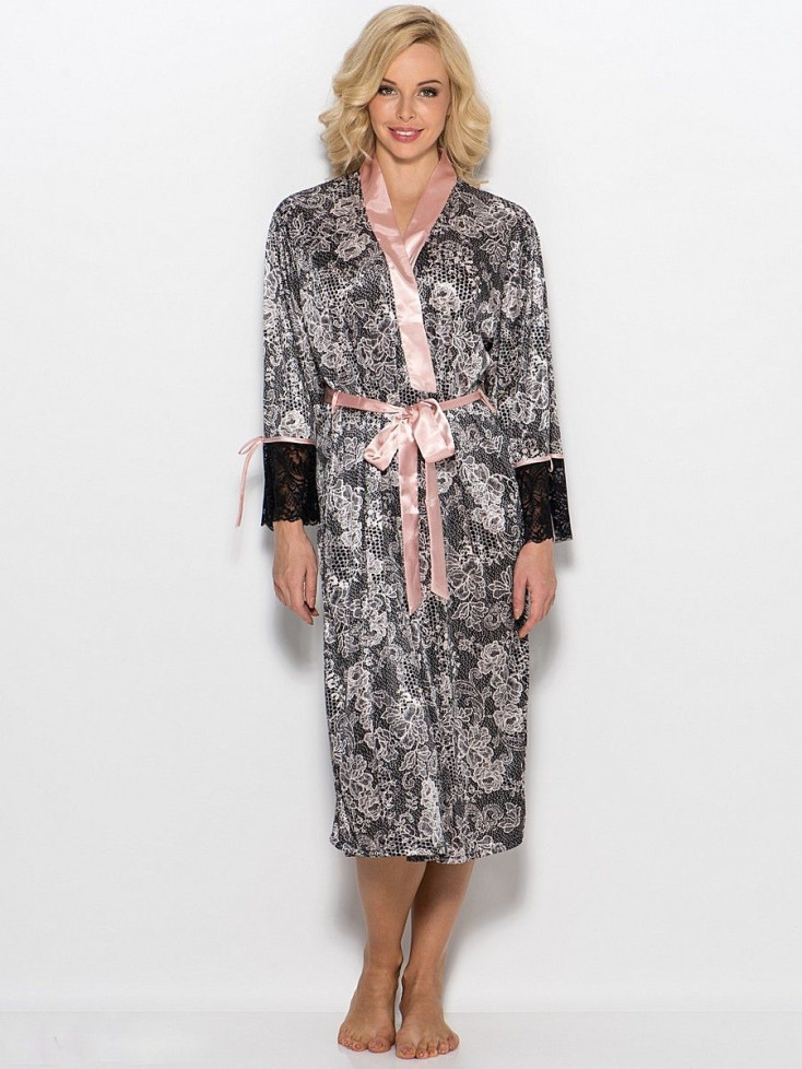 Халат женский домашний Mia-Mia "Karmelita" 7647 розовый