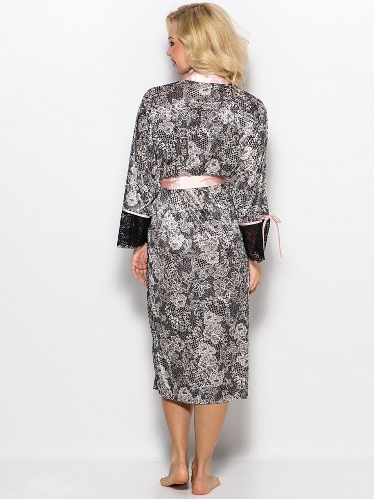 Халат женский домашний Mia-Mia "Karmelita" 7647 розовый