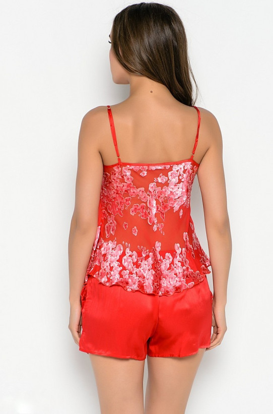 Пижама женская шелковая Mia-Mia "Lucia" 15072 красный