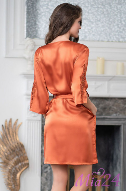 Халат женский Mia-Mella "Mirabella Fashion" 2213 терракот Халат женский Mia-Mella "Mirabella Fashion" 2213 терракот