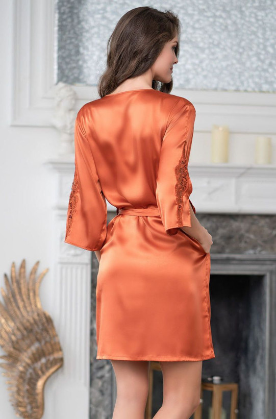 Халат женский Mia-Mella "Mirabella Fashion" 2213 терракот