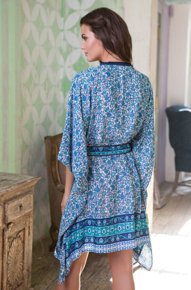 Халат женский из вискозы Mia-Mia "Santorini" 16127