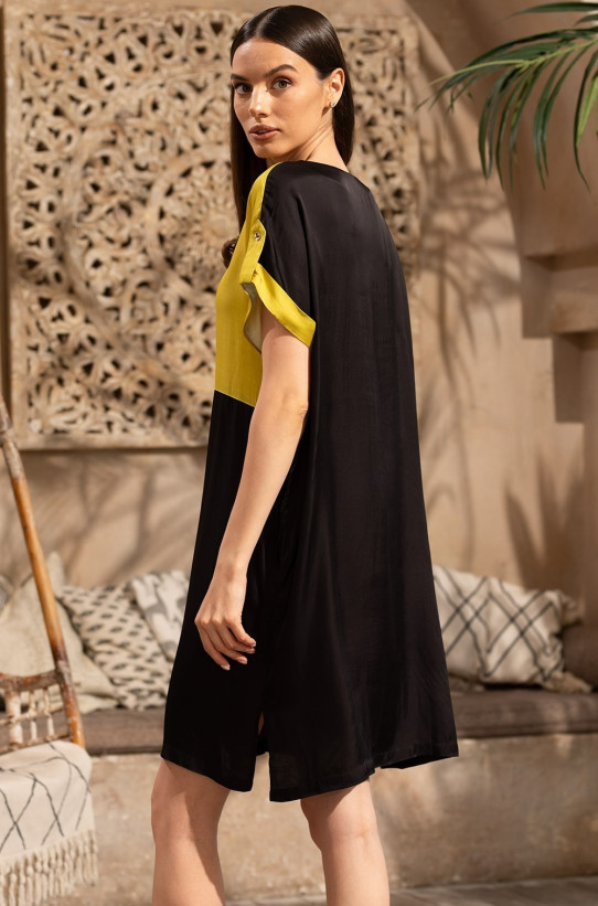 Туника короткая женская шелк+вискоза Mia-Amore "Orchids" 4197