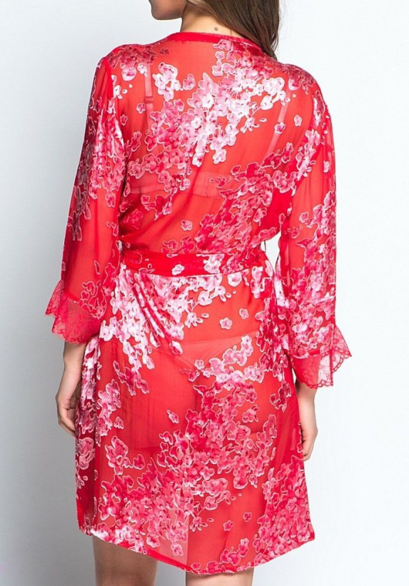 Халат шелковый Mia-Mia "Lucia" 15073 красный