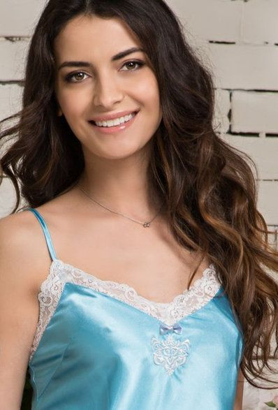 Сорочка женская Mia-Diva "Mia Diva" 9545 голубой