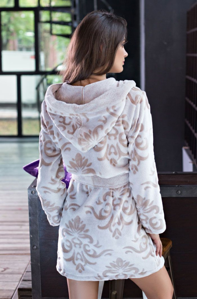 Короткий халат из велсофта Mia-Mia "Tonia" 16177