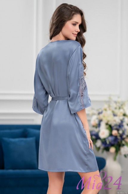 Халат женский Mia-Mella "Mirabella Fashion" 2213 голубой Халат женский Mia-Mella "Mirabella Fashion" 2213 голубой