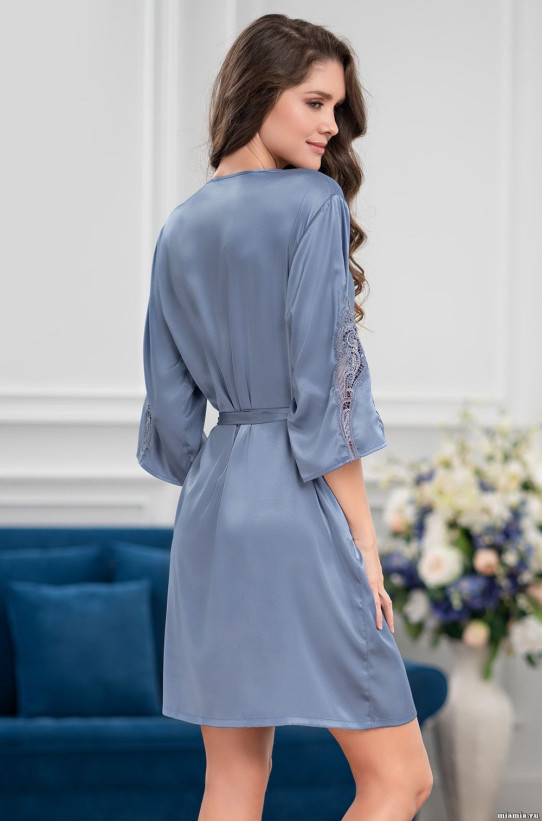 Халат женский Mia-Mella "Mirabella Fashion" 2213 голубой