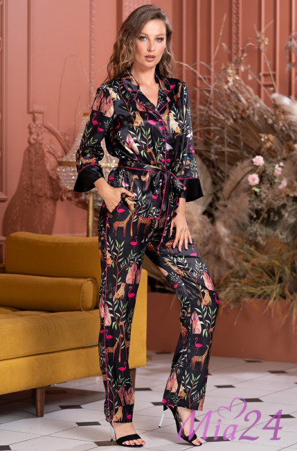 Комплект-тройка домашней одежды с брюками Mia-Amore "Jungle" 7066 Комплект-тройка домашней одежды с брюками Mia-Amore "Jungle" 7066