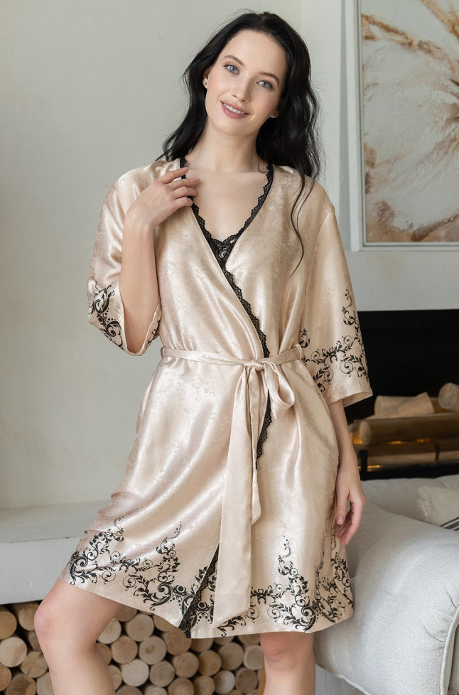 Халат женский короткий Mia-Amore "Karin" 9143