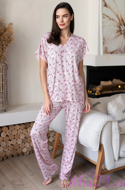 Пижама женская с брюками из вискозы Mia-Amore "Inessa" 5016