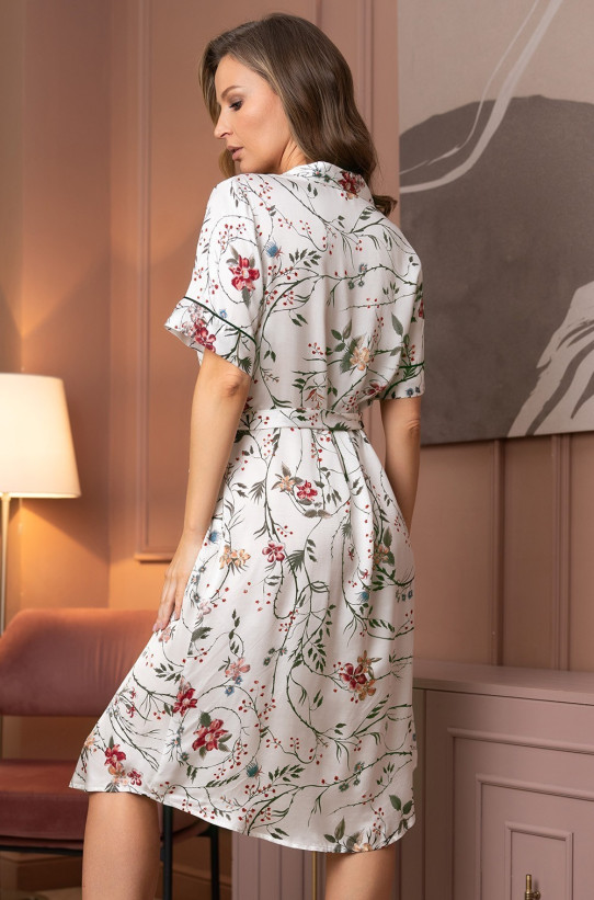 Халат женский на пуговицах из шелка с вискозой Mia-Amore "Melody" 3939