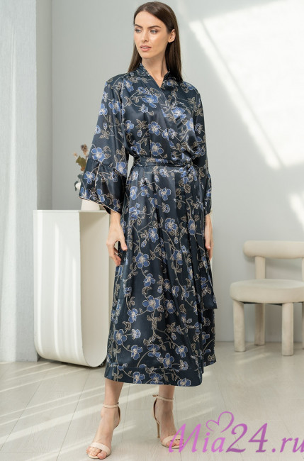 Халат длинный шелковый Mia-Amore "Roxolana" 4379 Халат длинный шелковый Mia-Amore "Roxolana" 4379