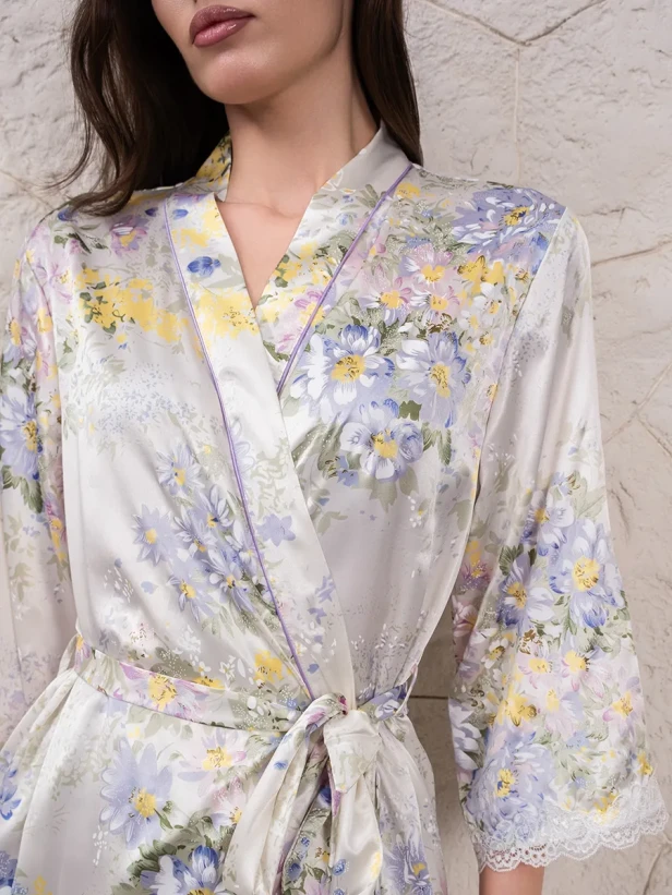 Халат длинный шелковый Mia-Amore "Lilianna" 5999