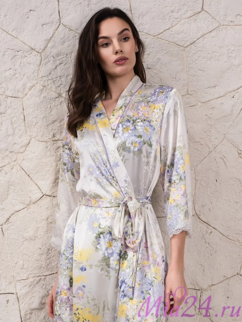 Халат длинный шелковый Mia-Amore "Lilianna" 5999 Халат длинный шелковый Mia-Amore "Lilianna" 5999