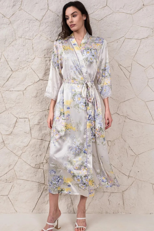 Халат длинный шелковый Mia-Amore "Lilianna" 5999