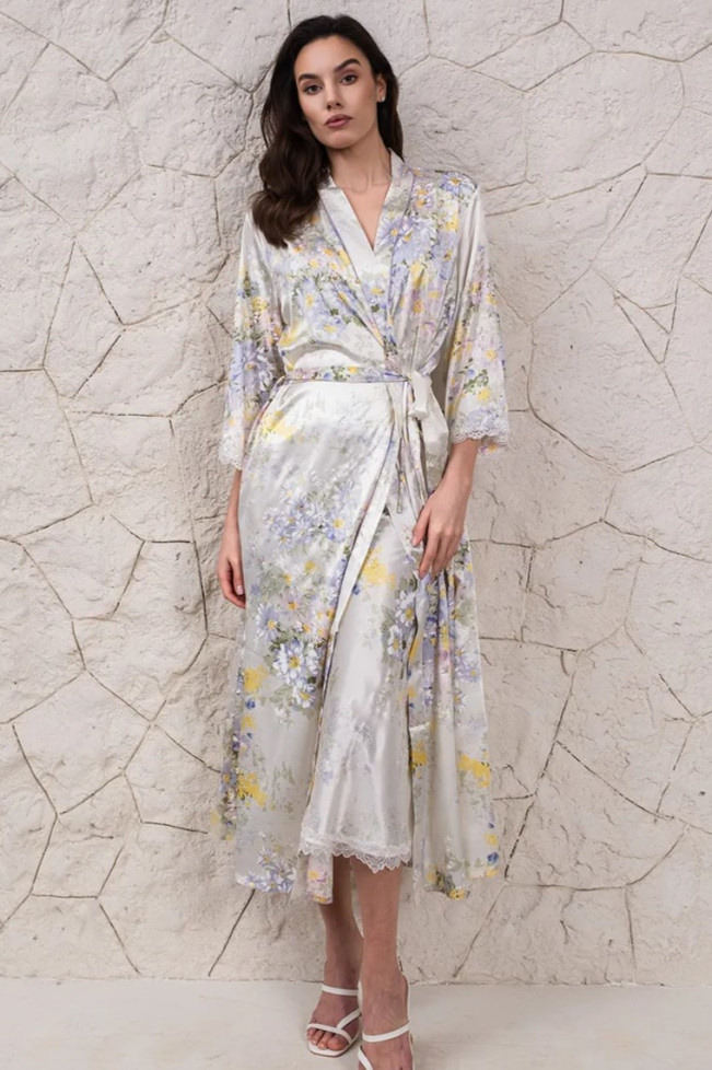 Халат длинный шелковый Mia-Amore "Lilianna" 5999