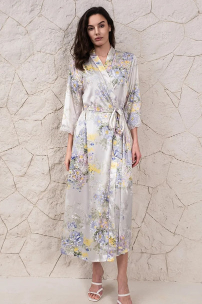 Халат длинный шелковый Mia-Amore "Lilianna" 5999
